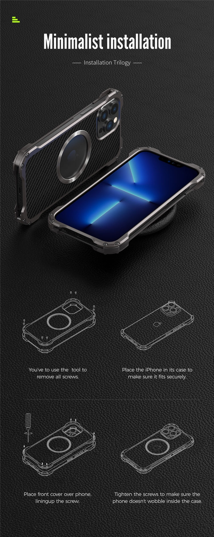 R-JUST Carbon Fiber Metal Case For iPhone - Premium Mobile Phone Cases from R-Just - Just $36.00! Shop now at Dressmycell.com R-JUST Carbon Fiber Metal Case For iPhone - Premium Mobile Phone Cases from R-Just - Just $36.00! Shop now at Dressmycell.com